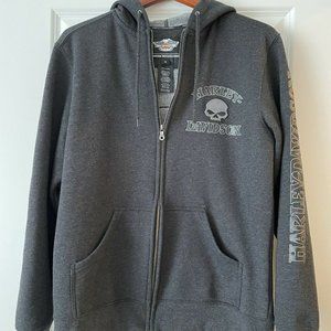 Harley-Davidson Men’s Willie G Skull Renegade Fleece Jacket Front Zipper Size M